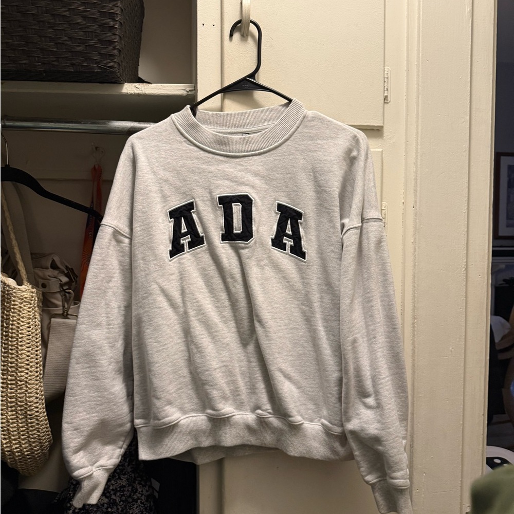 Adanola Gray Sweatshirt with Black Lettering